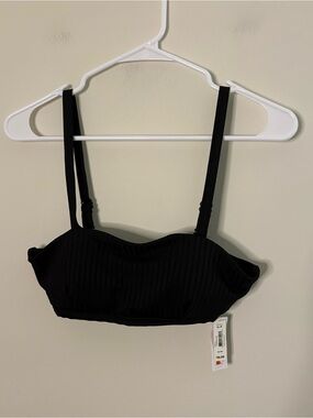 New Joe Fresh Women’s Small Swim Suit Top Black Bikini Top Adjustable